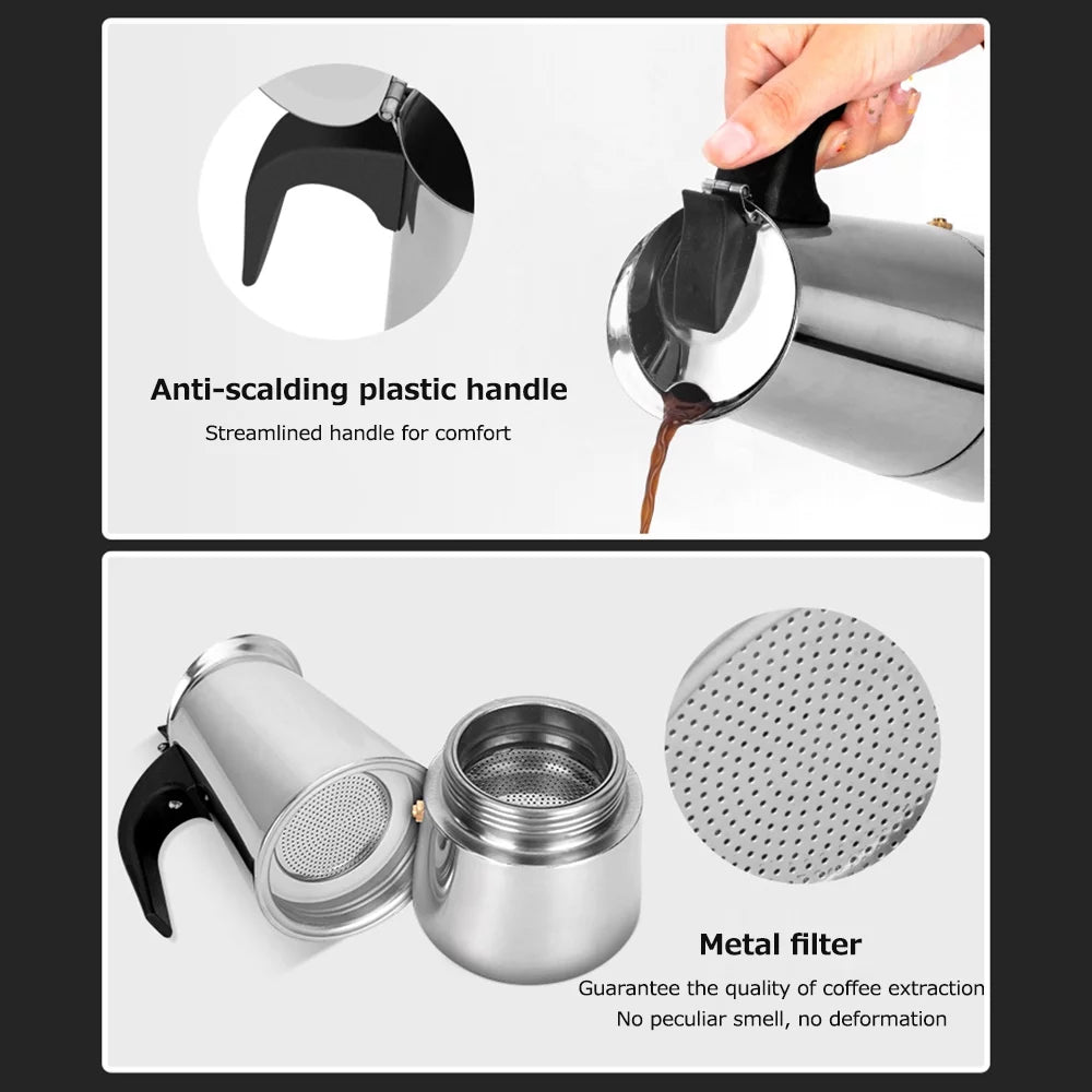 Stainless Steel Portable Electric Coffee Maker W476504