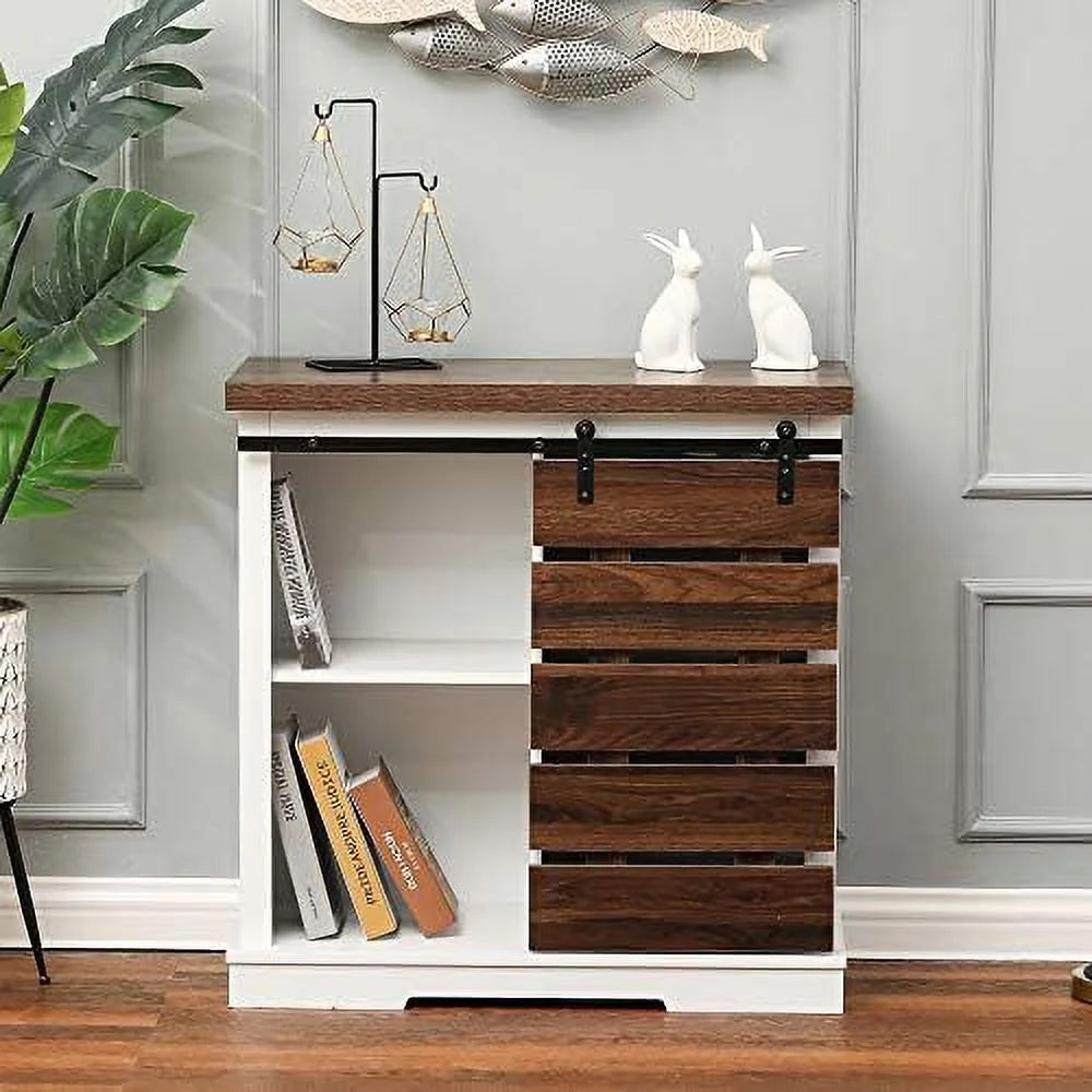 Wood Cabinet with Shelves 32 inch H271089