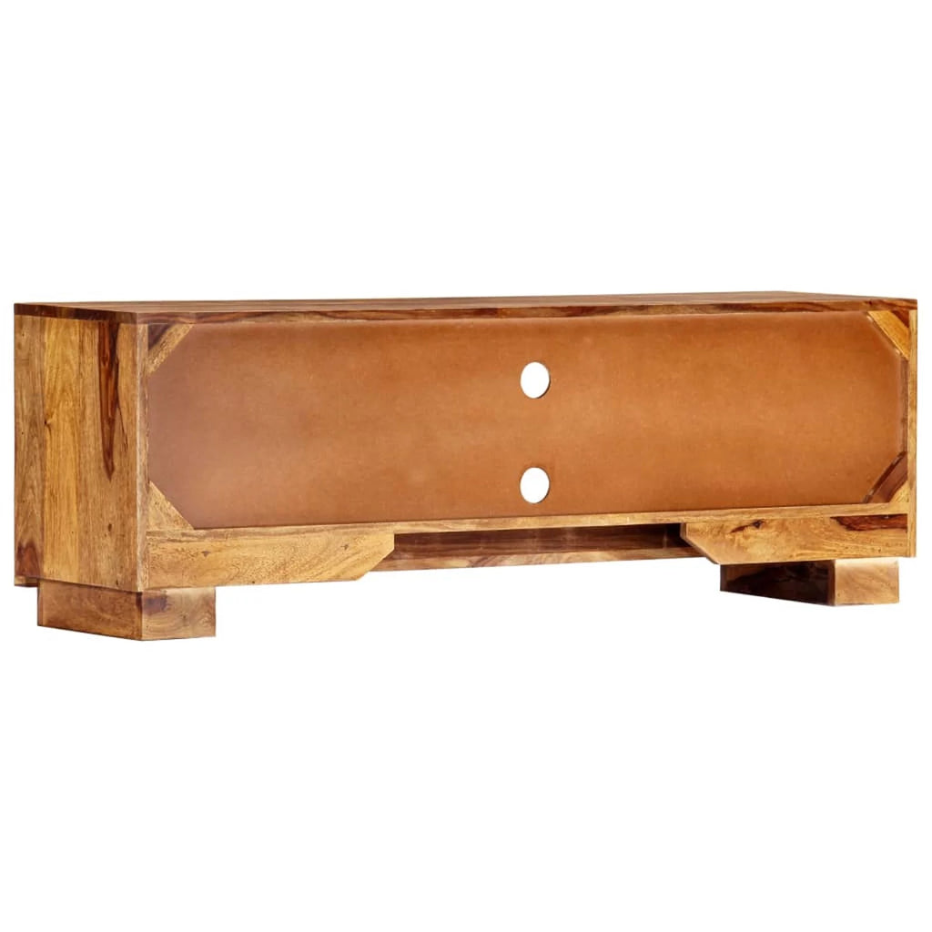 Sheesham Wood TV Stand with 2 Doors and 2 Storage Compartments I28469