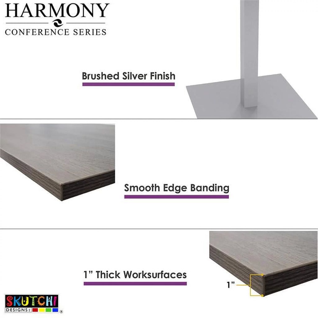 6 Person Rectangular Conference Table 48X72 Metal T-Bases W432747