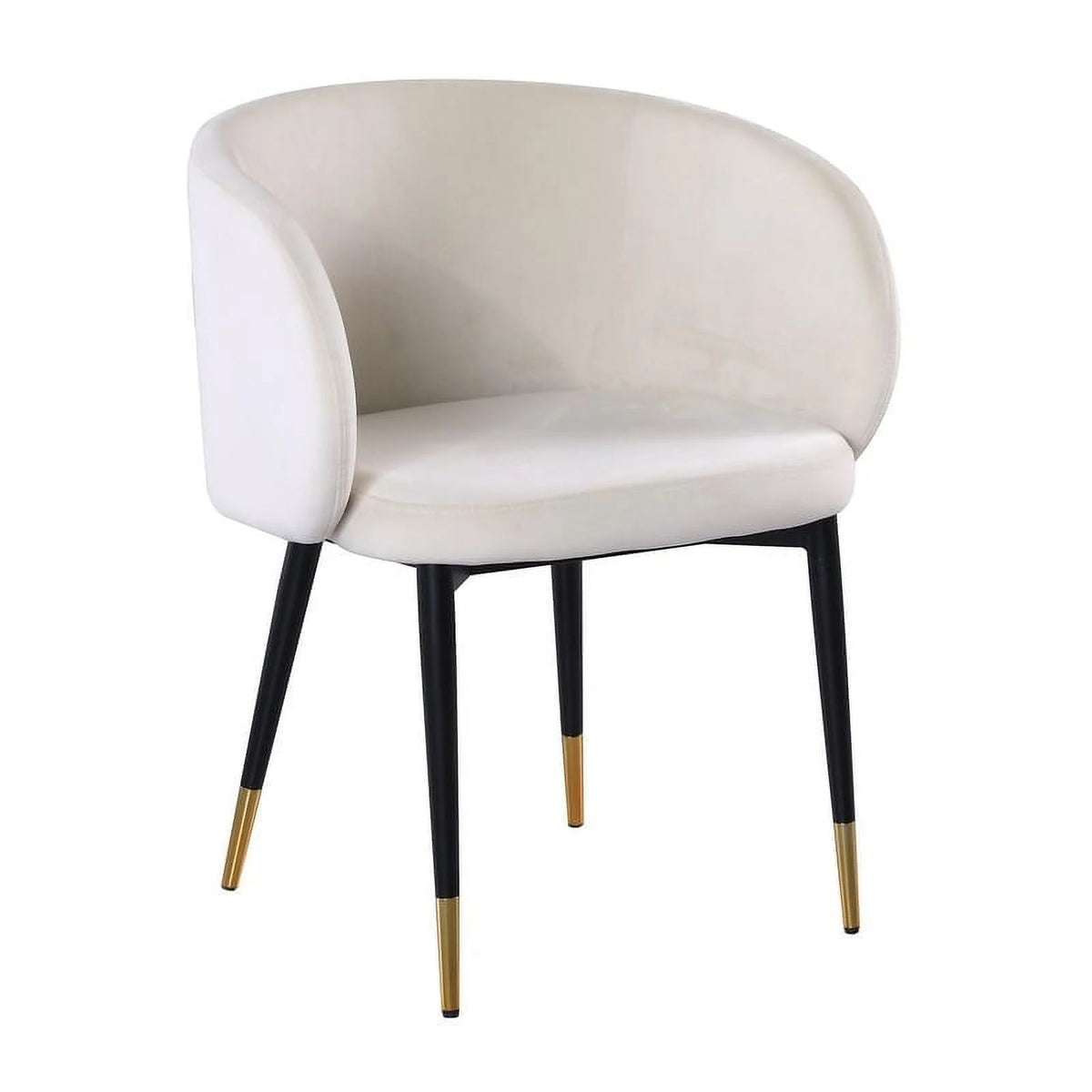 Gray Velvet Upholstered Side Chair C9093