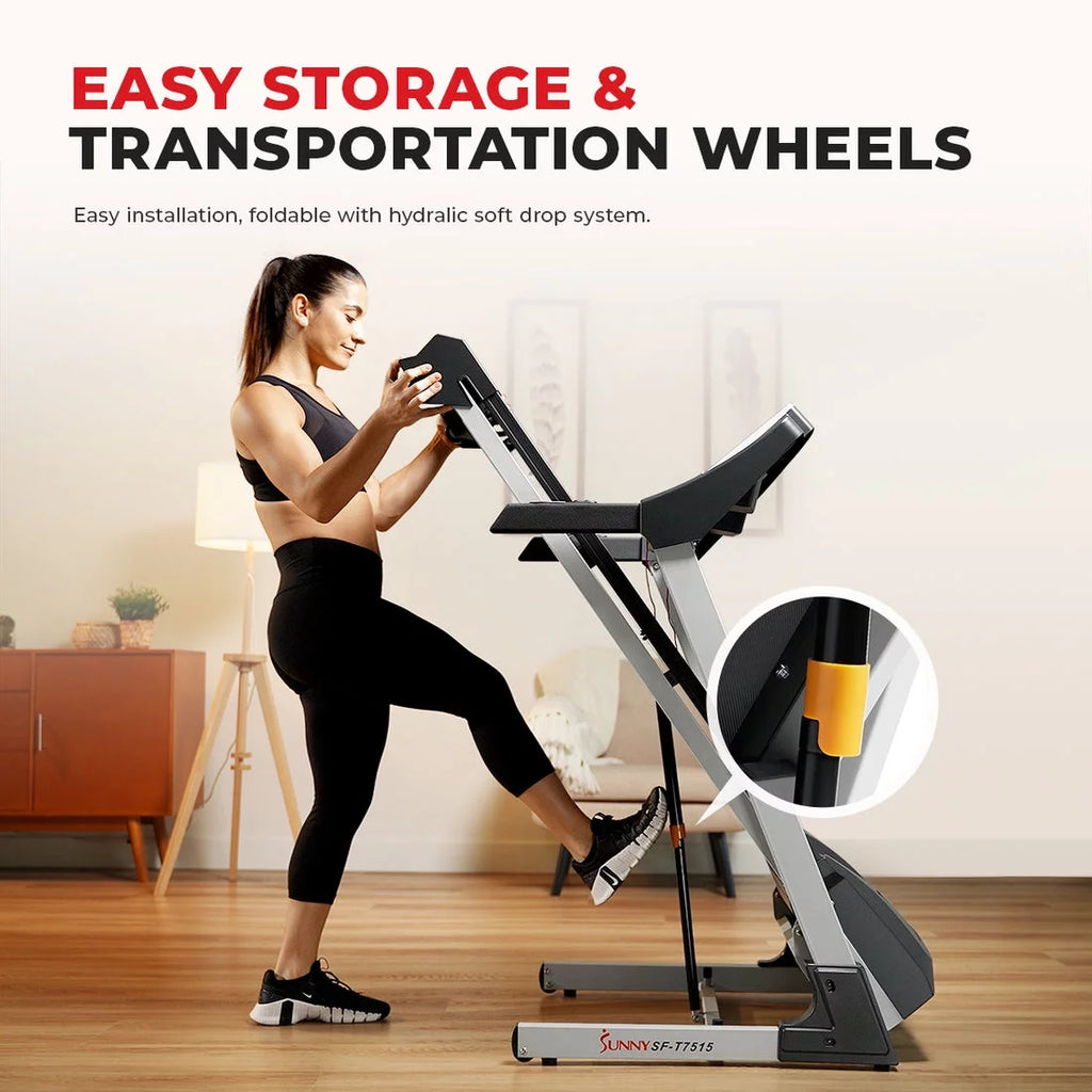 Foldable Treadmill with Auto Incline E782694
