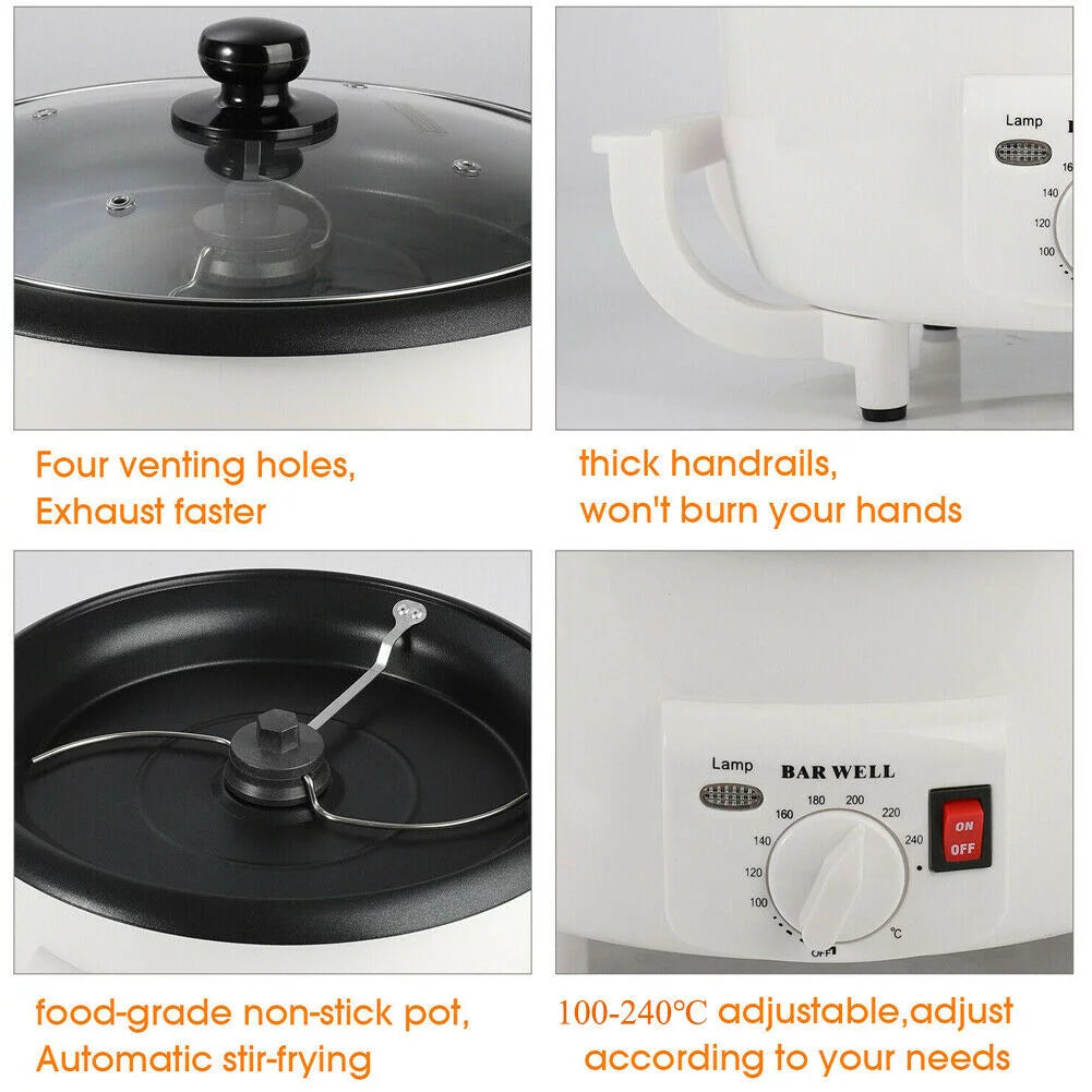 Electric Coffee Bean Roasting Machine 750g 1200W P368446