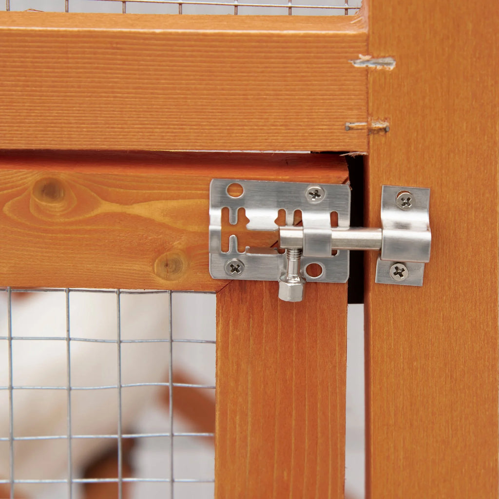 65" Large Wooden Vertical Outdoor Bird Cage With 2 Doors I8722