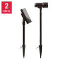 100 Lumen LED Solar Spotlight, 2-Pack V80599