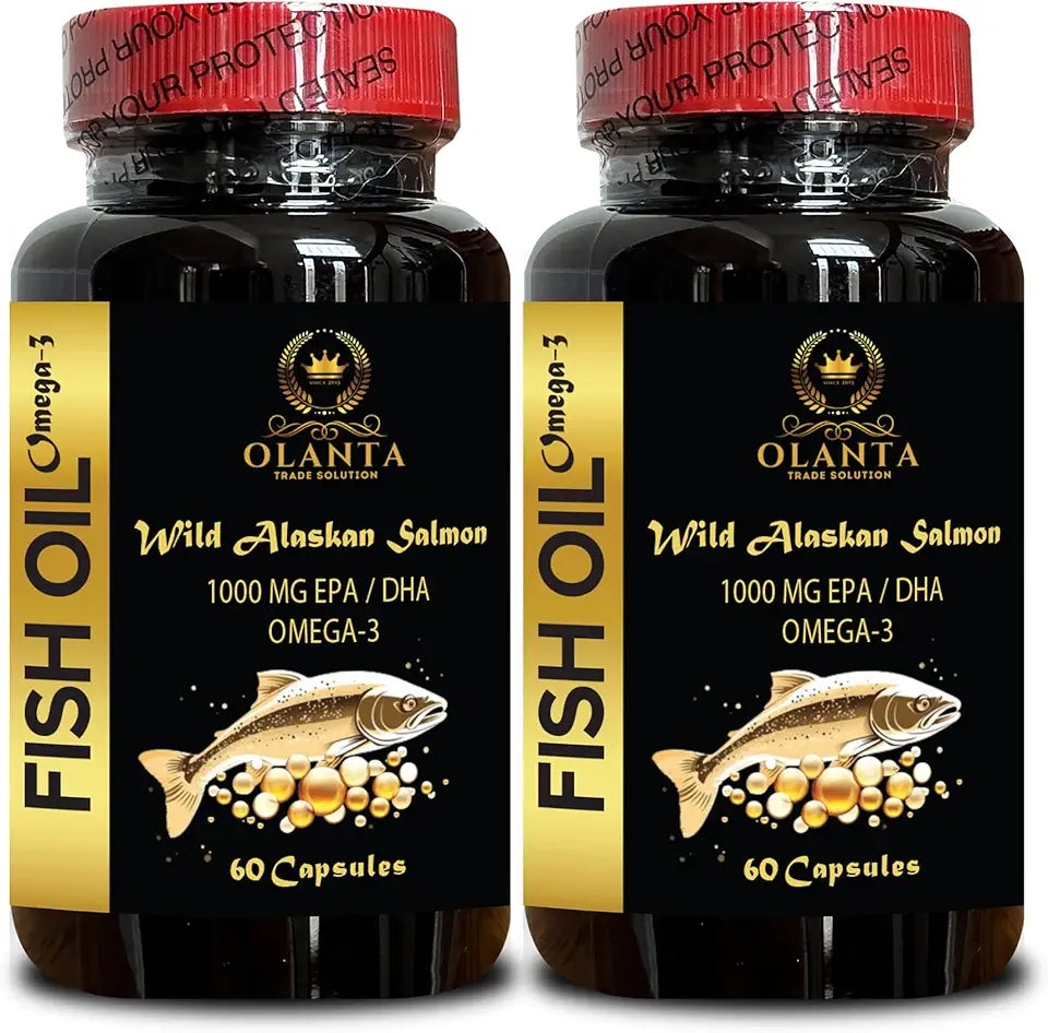 Omega 3 Fish Oil Liquid Supplement, Non-GMO Gluten Free, 120 Capsules W638