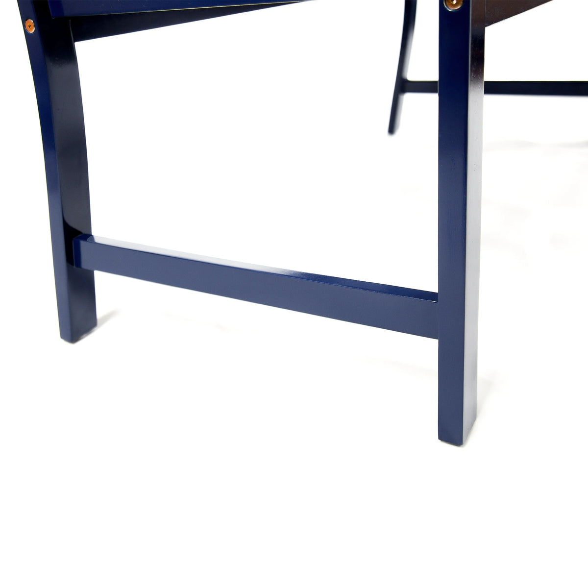 Navy Blue Acacia Wood Outdoor Bench W9502