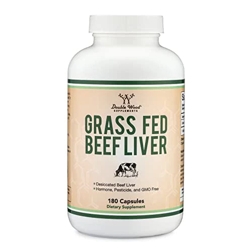 Grass Fed Desiccated Beef Liver 1,000mg 180 Capsules V4305