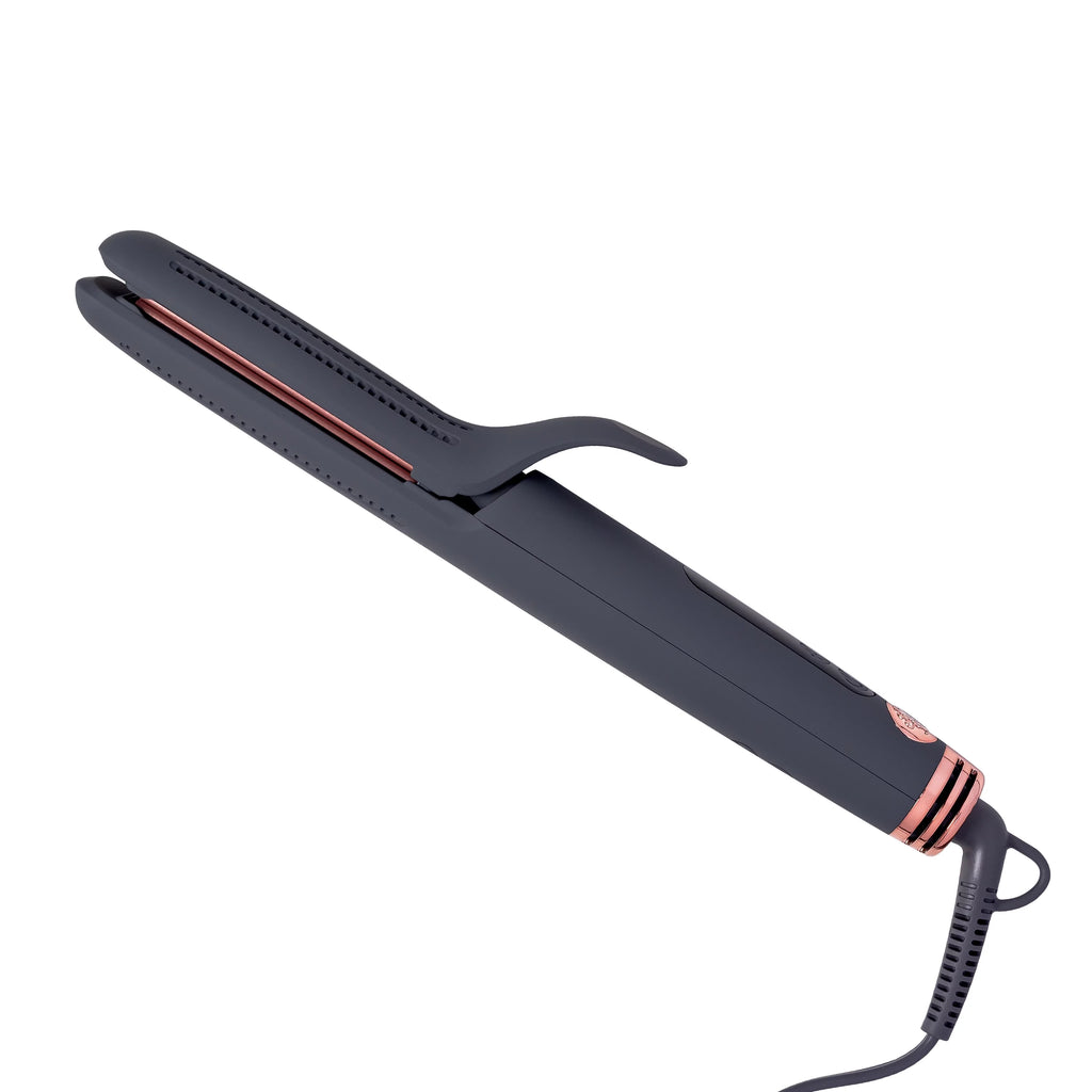 Ceramic Tourmaline Gray Flat Iron Hair Straightener & Curling Iron I730802