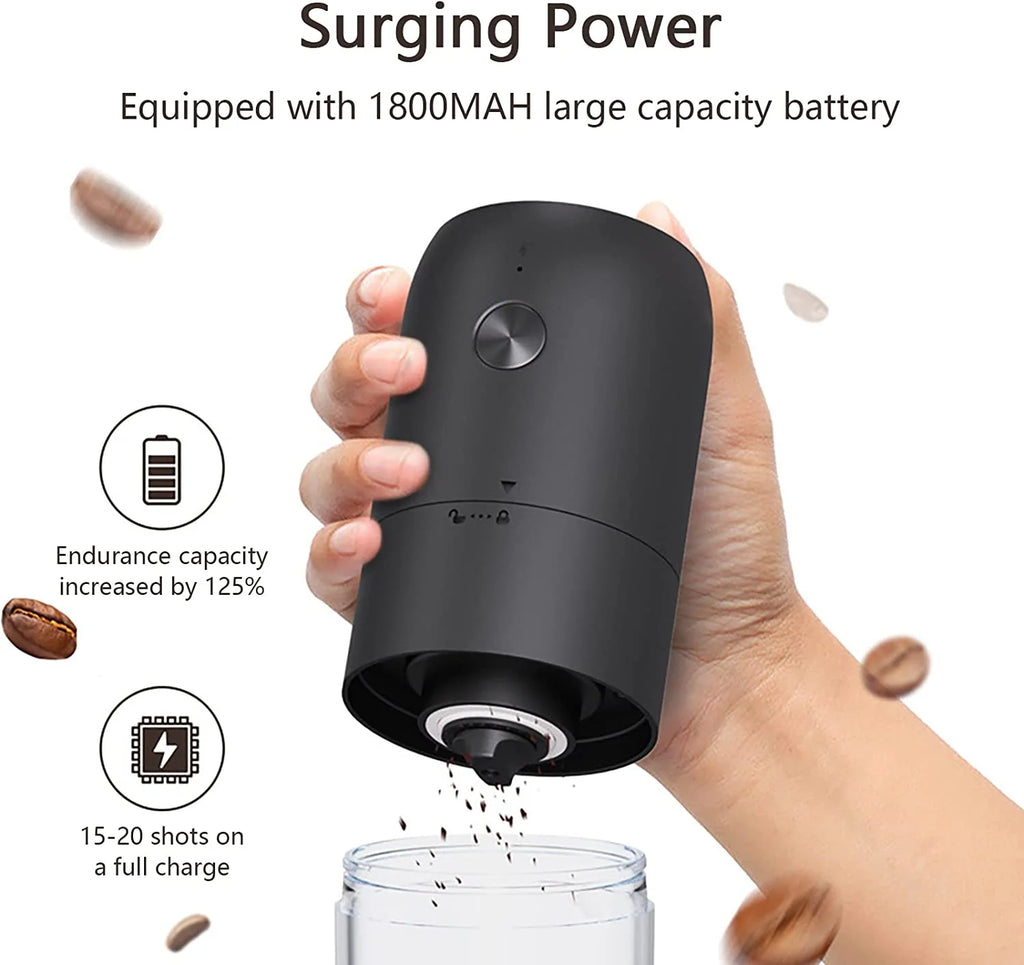 Electric Portable Coffee Grinder Ceramic Grinding Core USB Charging J5596