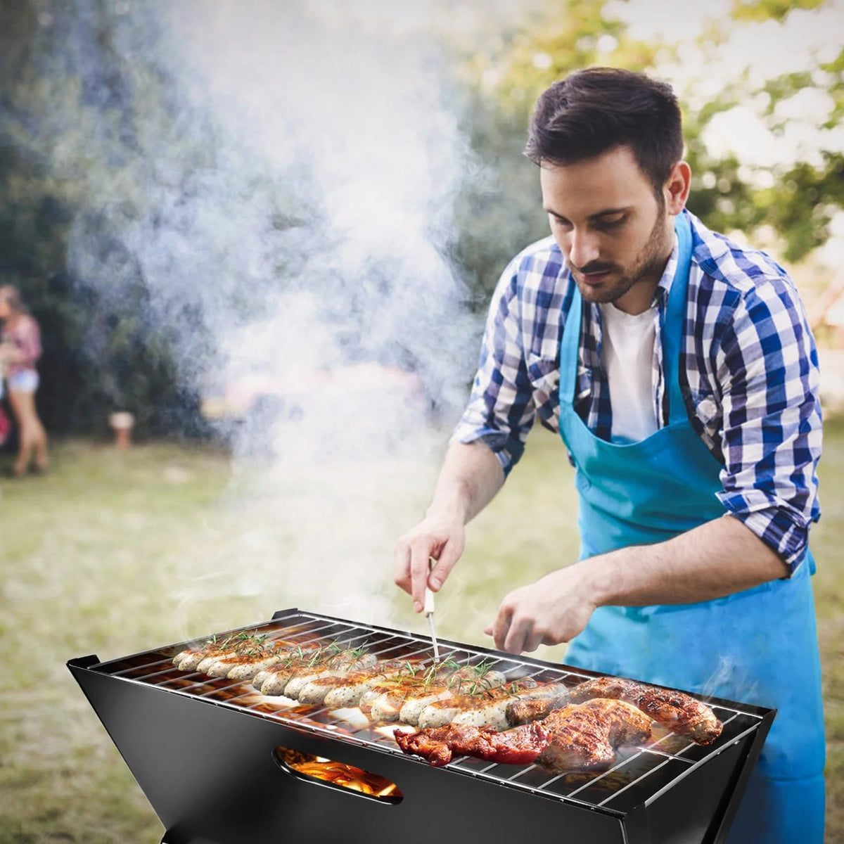 Portable Foldable Charcoal BBQ Grill P212633