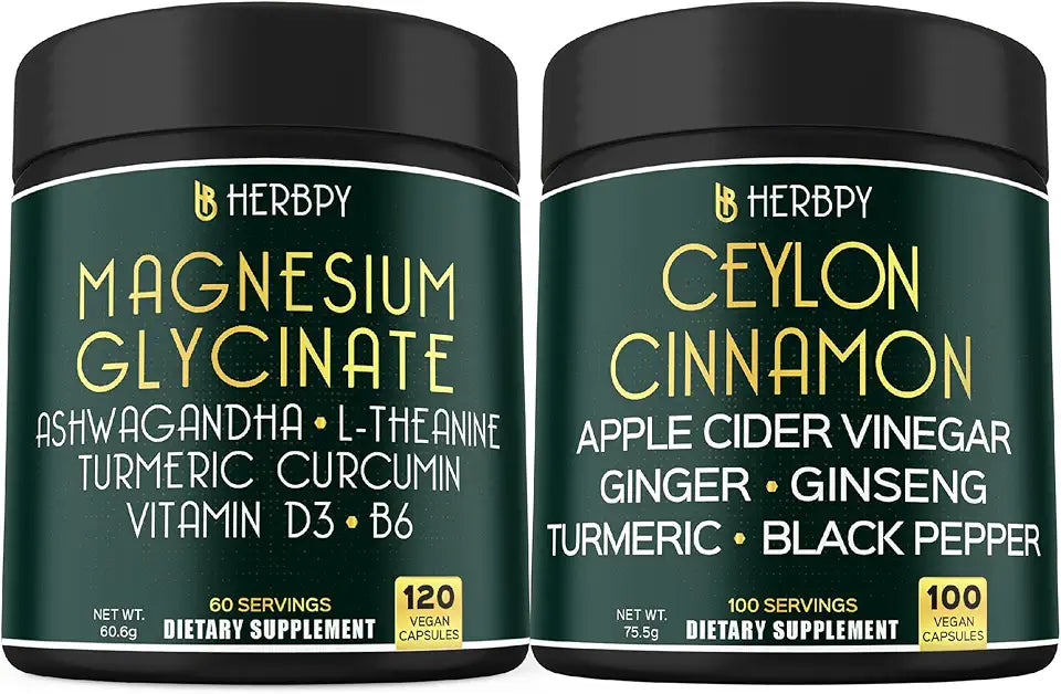 6in1 Magnesium Glycinate & Ceylon Cinnamon Supplements L2519