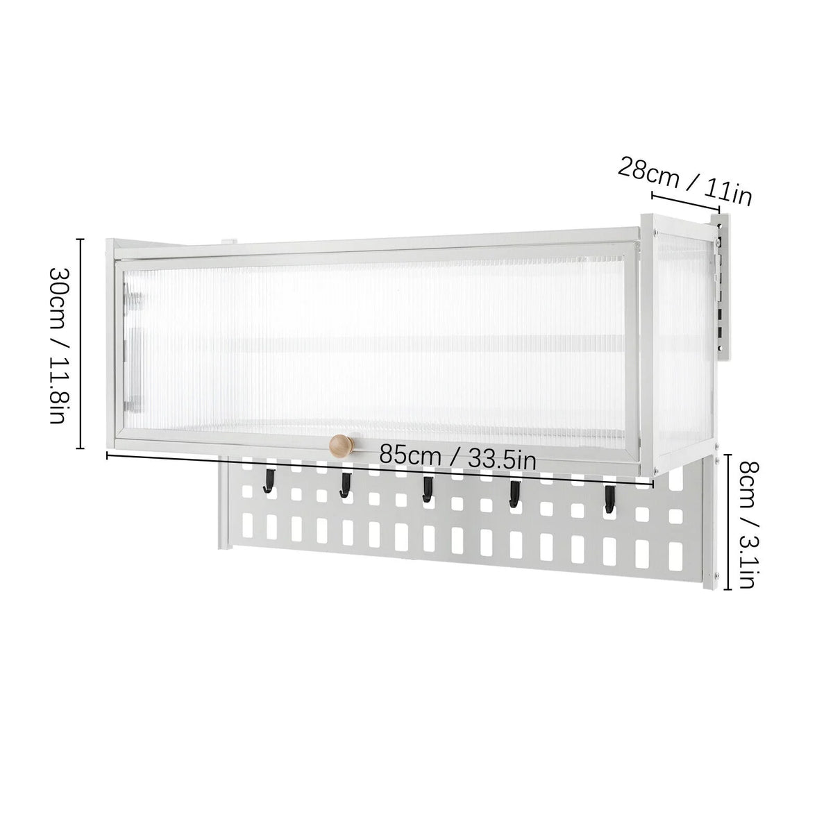 Wall Mounted Cabinet with Flip-Up Door S743