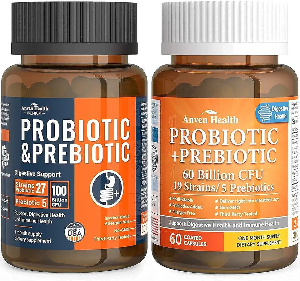 100 Billion & 60 Billion Probiotics Gut Health Bundle J6631