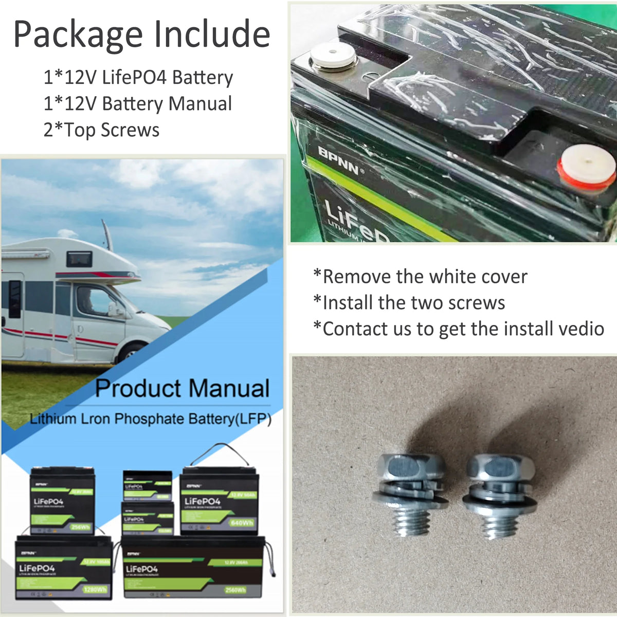 12V 100Ah LiFePO4 Lithium Battery R50186