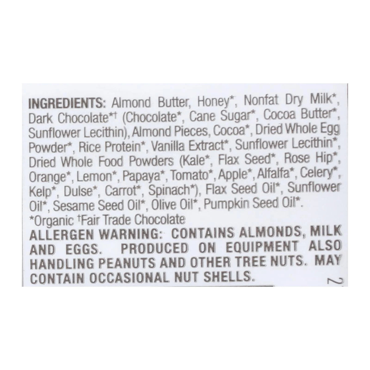 Dark Chocolate Almond Bar Case of 8 M898581