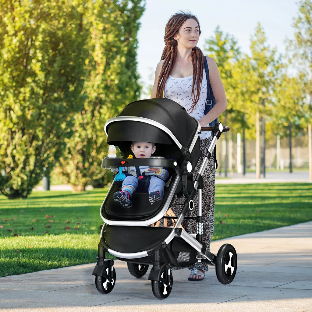 3 in 1 Convertible Newborn Bassinet Stroller Q2224