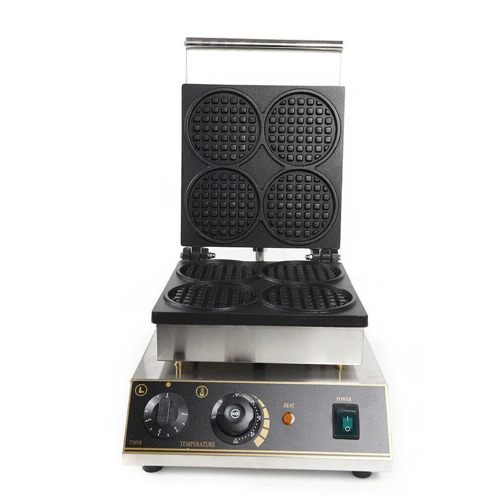 1750W Nonstick Electric Mini Round Waffle Maker Q519530