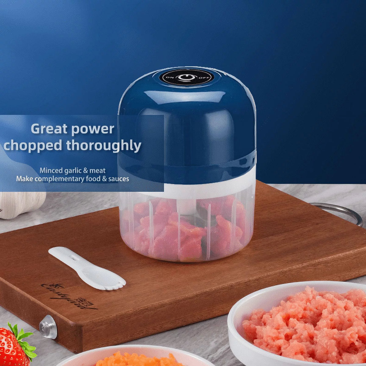 Cordless Electric Mini Food Processor 350ml A863154