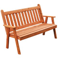 Pine 5' Traditional English Garden Bench W35191