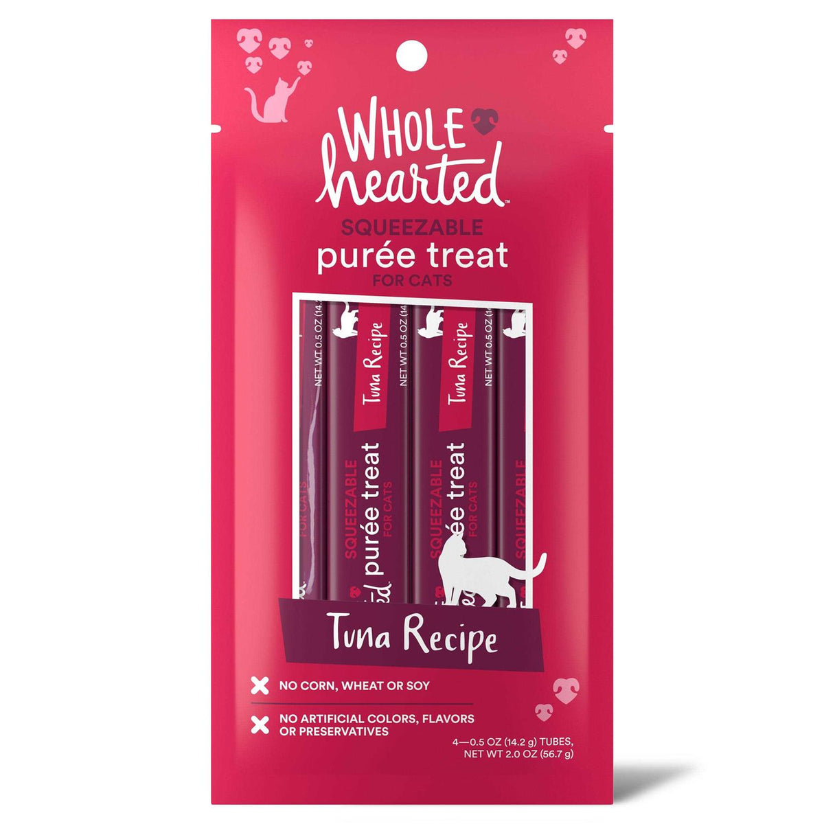 Tuna Recipe Puree Squeezable Cat Treats O98172
