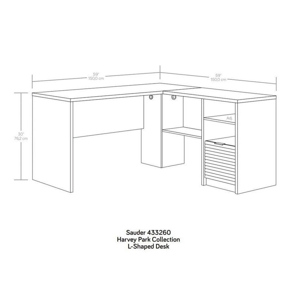 L-Shaped Home Office Desk U14741