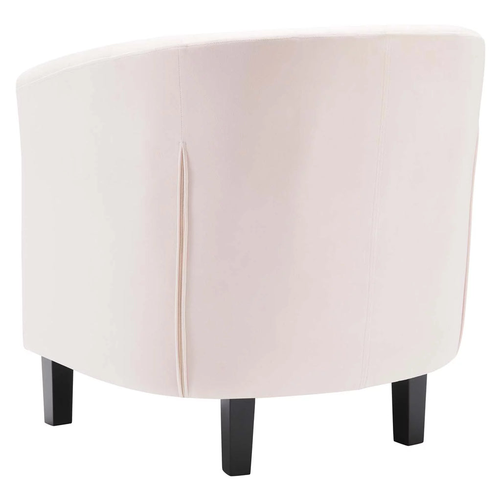 Pink Velvet Accent Chair J673289