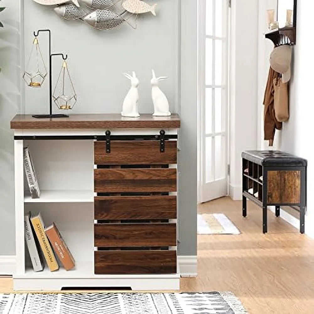 Wood Cabinet with Shelves 32 inch H271089