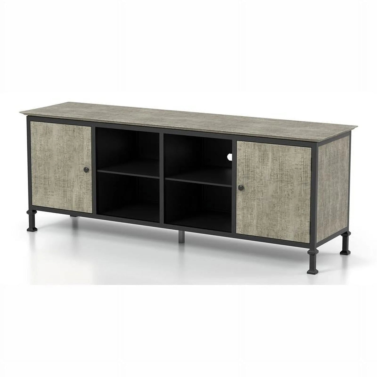 Industrial Wood 72-Inch TV Stand S206