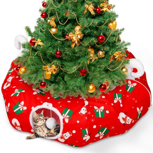 Round Cat Tunnel with Plush Toy Ball T99885