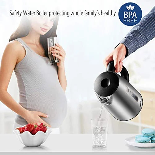 Stainless Steel Cordless Electric Kettle 1500W 1.7 Liter O424317