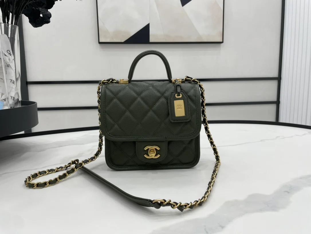 Dark Green Flap Bag P570105