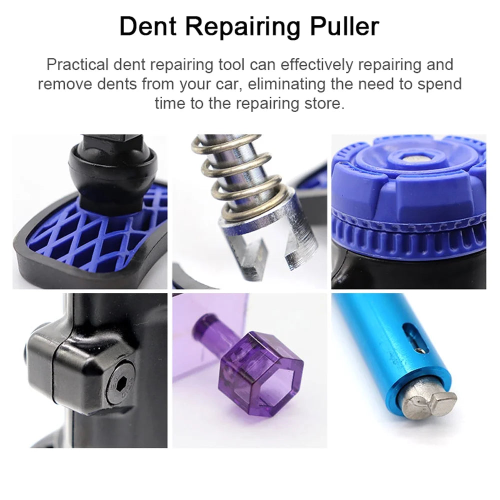 Car Dent Repairing Puller Lifter Tool 360° Adjustable Paintless Dent Removal Tool with 28 Glue Puller Tabs B589