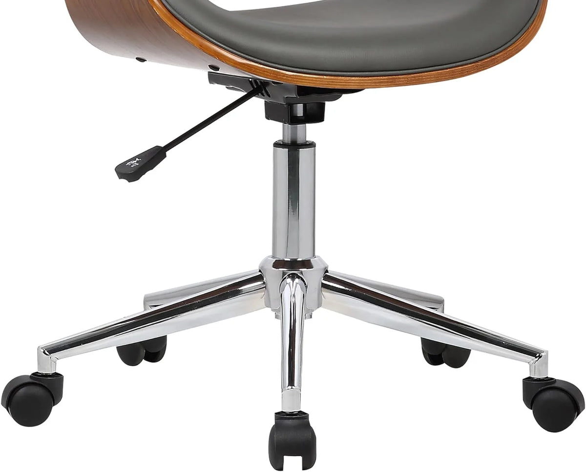 Grey Faux Leather Office Chair G9440