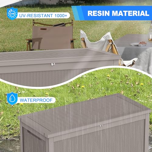 100 Gallon Waterproof Resin Deck Box K8377