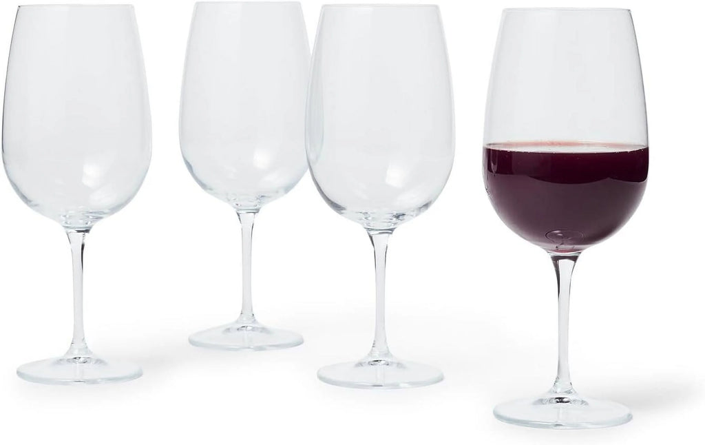 Red Wine Glasses Set Of 4 Clear J422