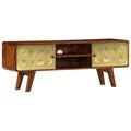 Sheesham Wood TV Stand with Storage Shelves T834
