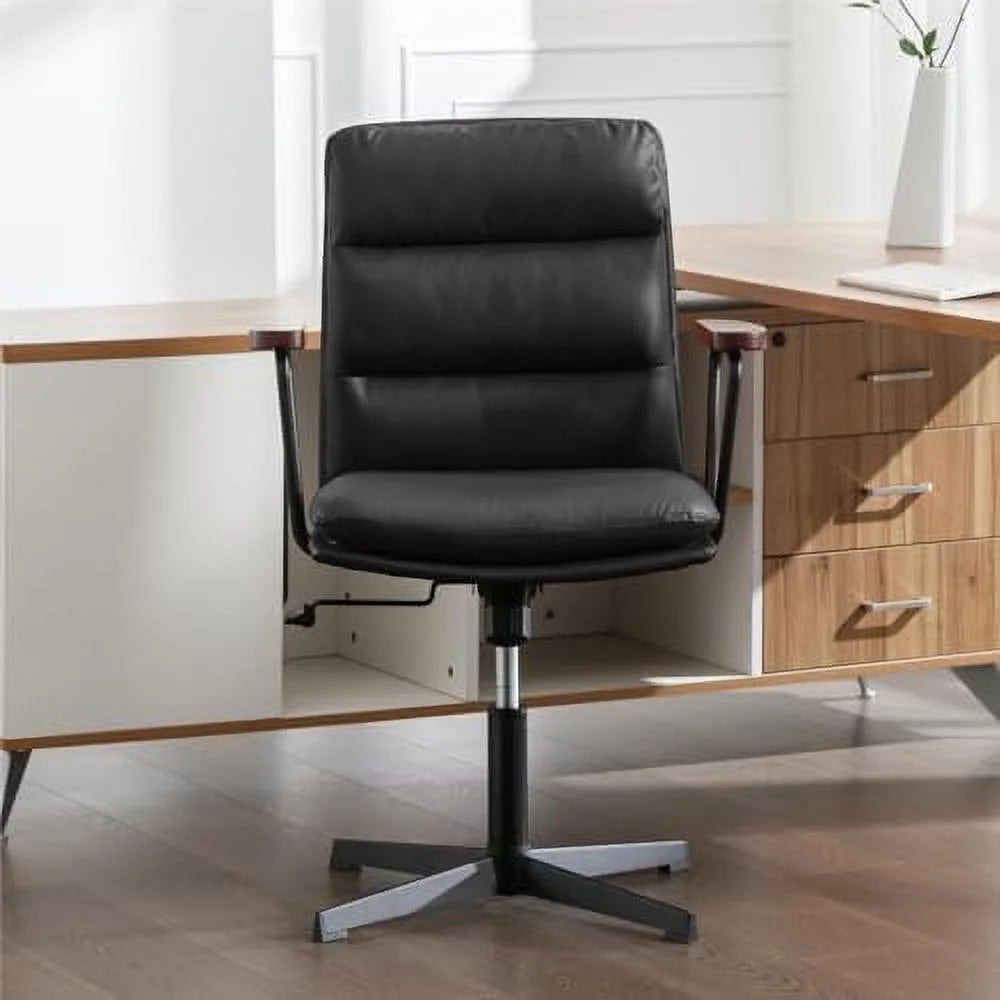 PU Leather Criss Cross Office Desk Chair X4062