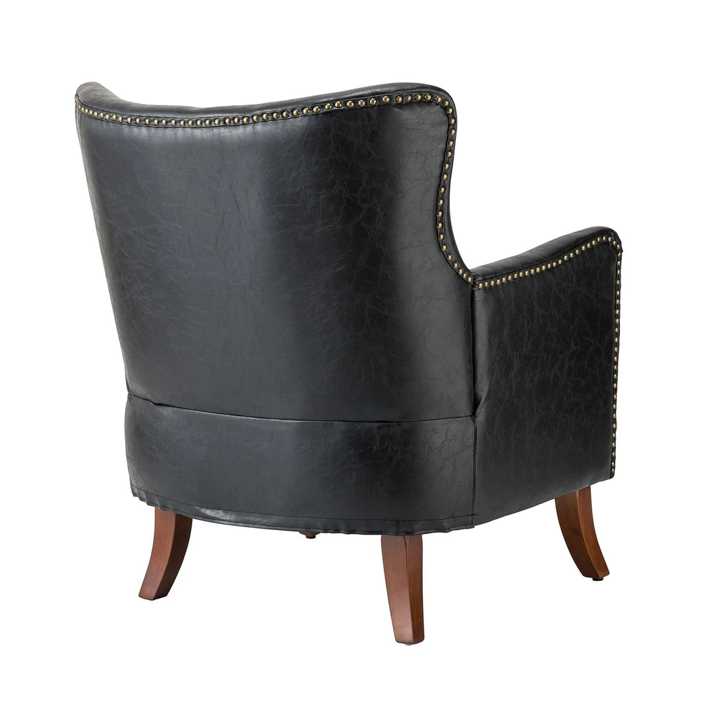 Upholstered Armchair with Square Arms Set of 2 D8475