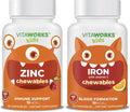 Kids Zinc 15mg Chewables + Iron 10mg + Vitamin C Chewables Bundle X959654