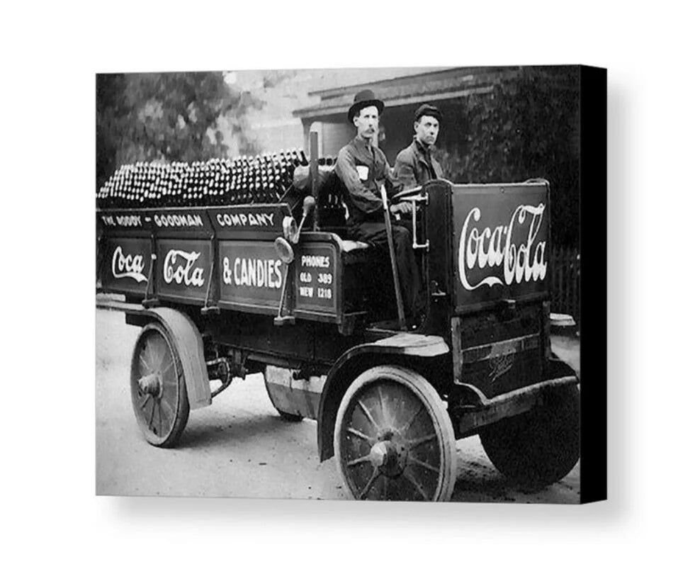 1922 Coca-Cola Delivery Truck Vintage Photo Jumbo Giclée Print B9672