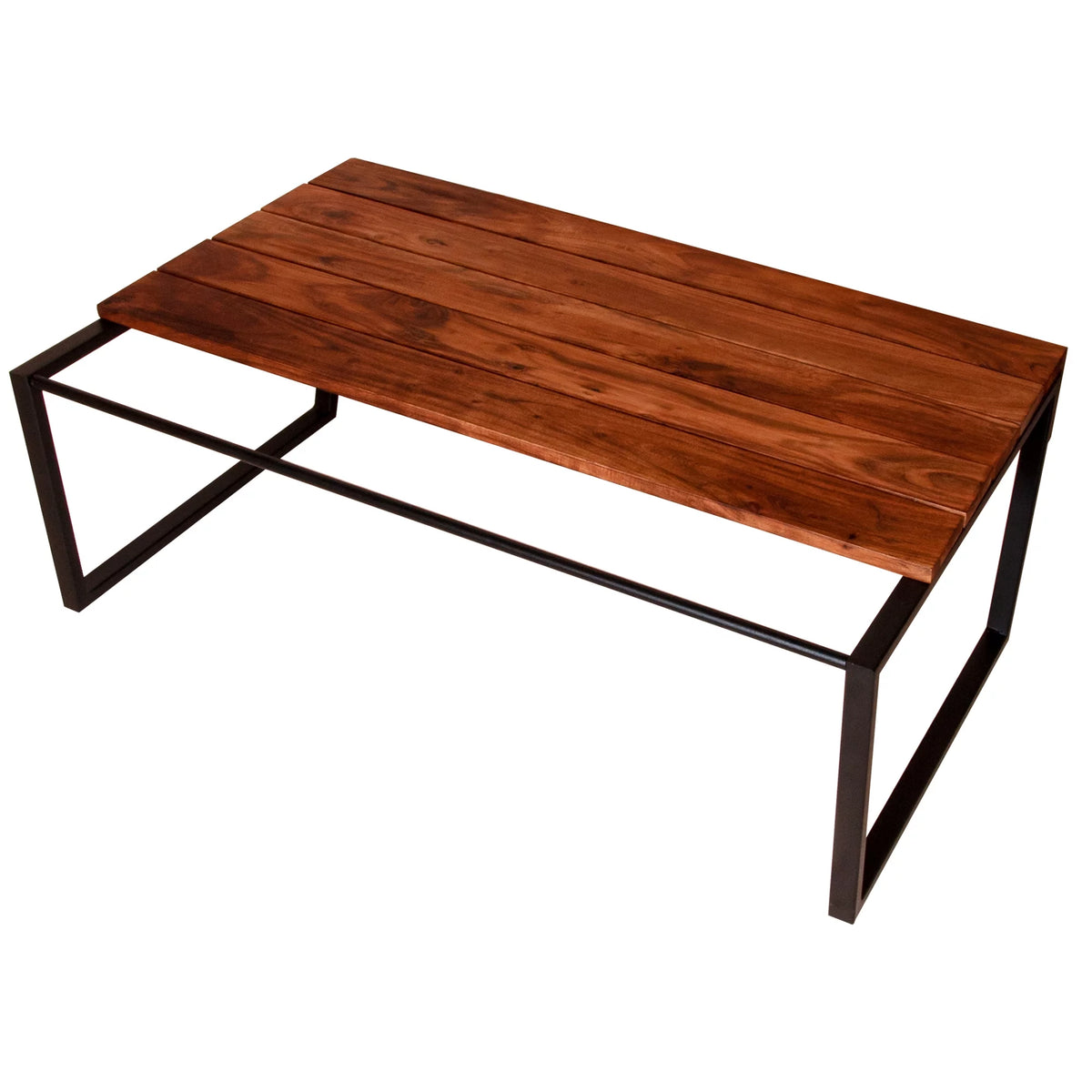 Rectangular Acacia Wood and Metal Coffee Table R94460