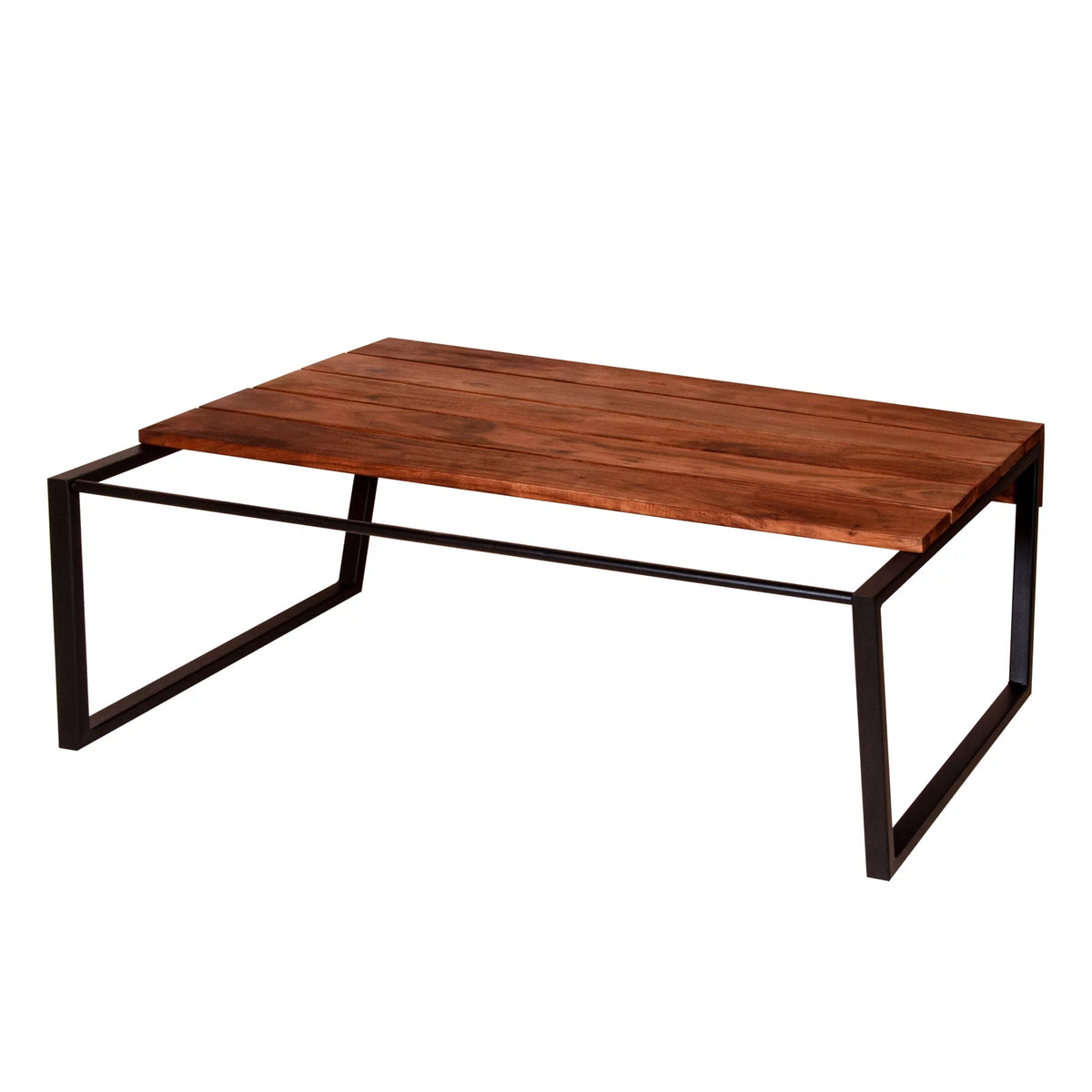 Rectangular Acacia Wood and Metal Coffee Table R94460