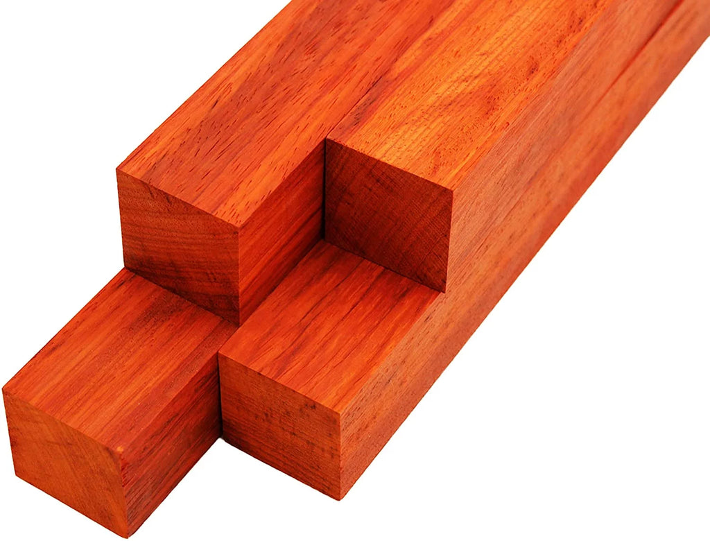 Padauk Lumber Square Turning Blanks 2" x 2" 4 Pcs I2166